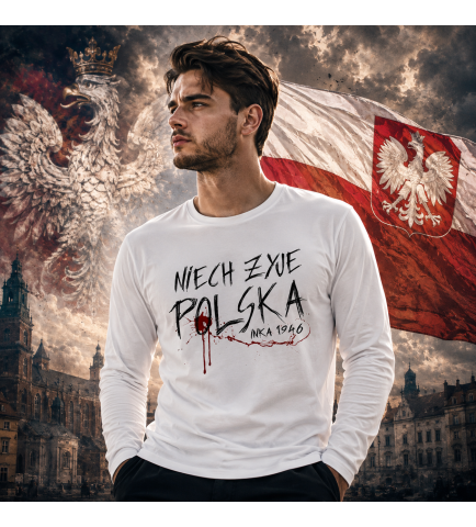 LONGSLEEVE PATRIOTYCZNY  NIECH ŻYJE POLSKA